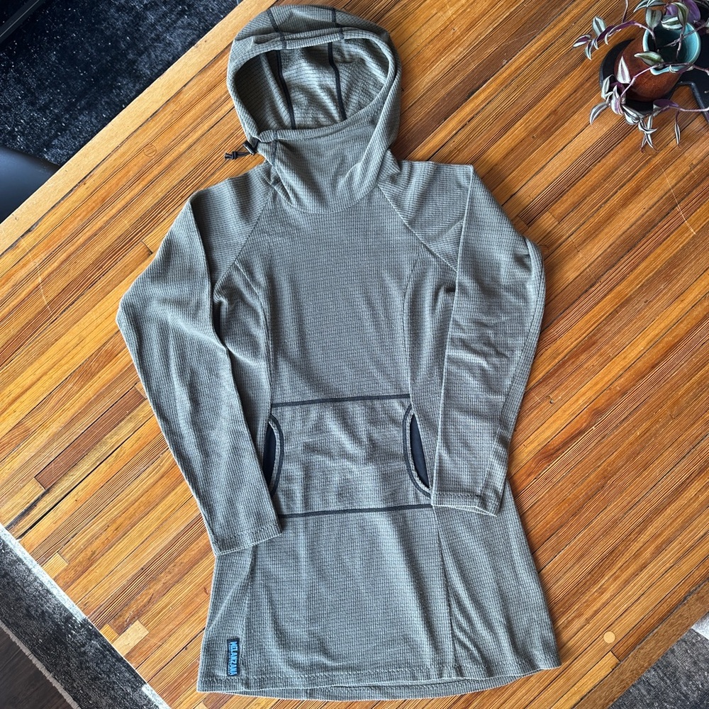 Melanzana Sage Green Hooded Sweatshirt